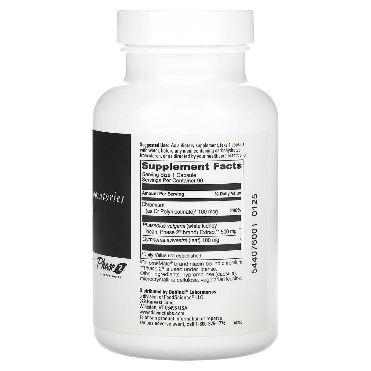 DaVinci Laboratories of Vermont, Carb-Down with Phase 2 Carb Controller, 90 Capsules - Supply Center USA