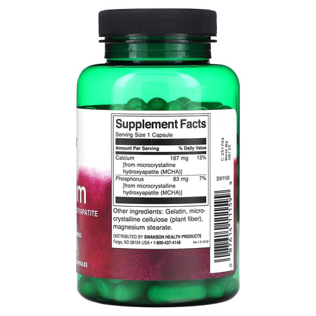 Swanson, Calcium, 120 Capsules - Supply Center USA