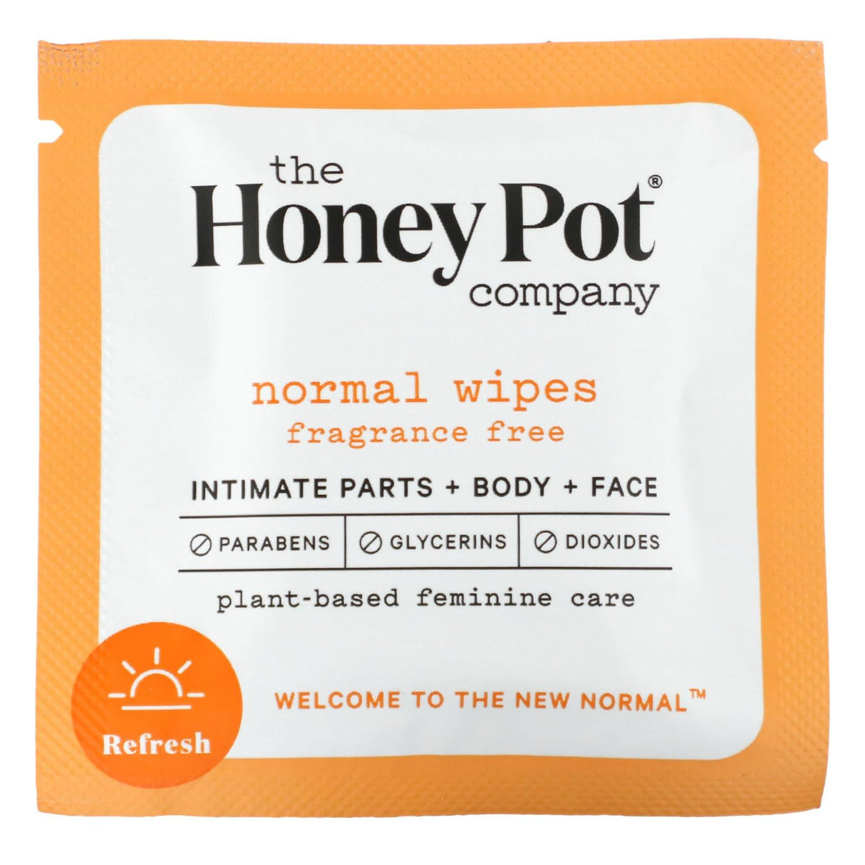 The Honey Pot Company, Normal Wipes, 15 Single Towelettes - Supply Center USA