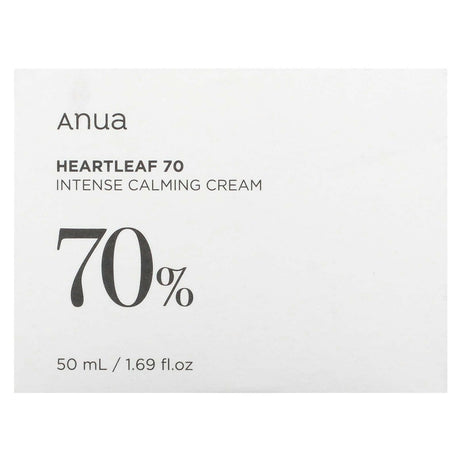 Anua, Heartleaf 70% Intense Calming Cream, 1.69 fl oz (50 ml) - Supply Center USA