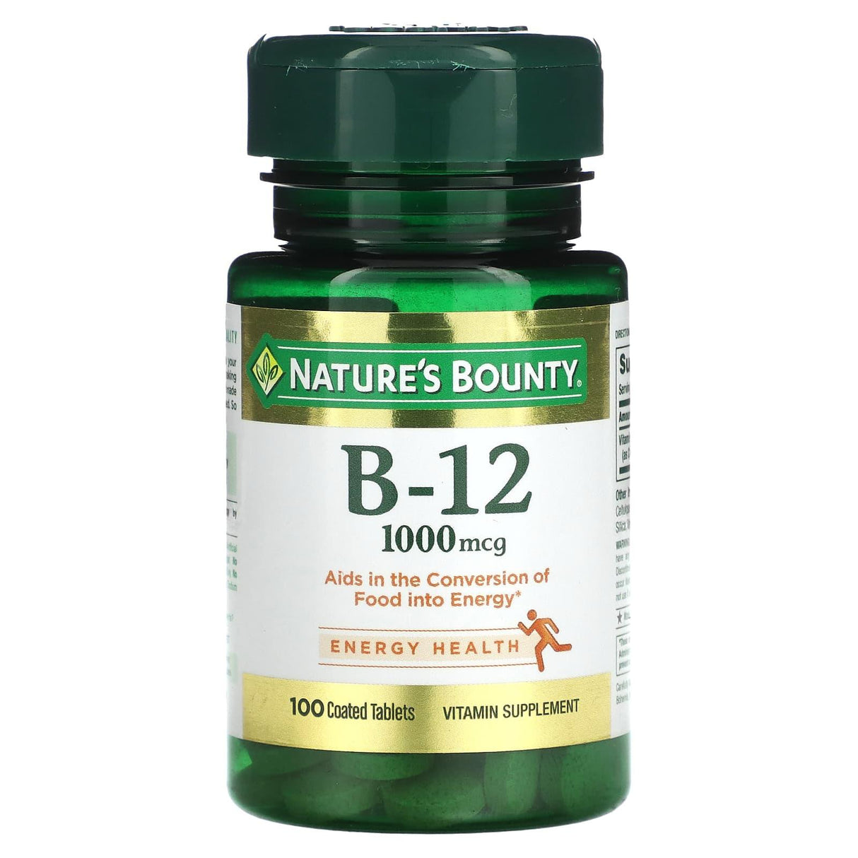 Nature's Bounty, Vitamin B-12, 1,000 mcg, 100 Coated Tablets - Supply Center USA