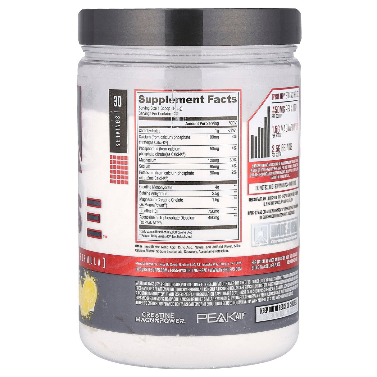 RYSE, Loaded Creatine, Electric Lemonade , 15.3 oz (435 g) - Supply Center USA