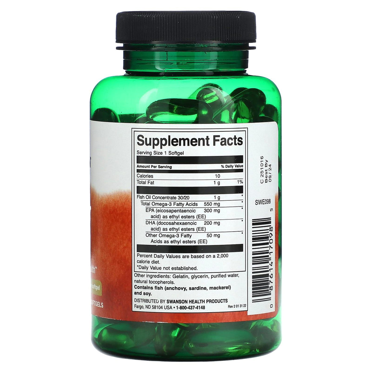 Swanson, Super EPA, 100 Softgels - Supply Center USA