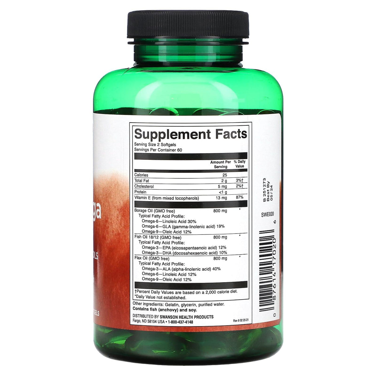 Swanson, MultiOmega 3-6-9, 120 Softgels - Supply Center USA