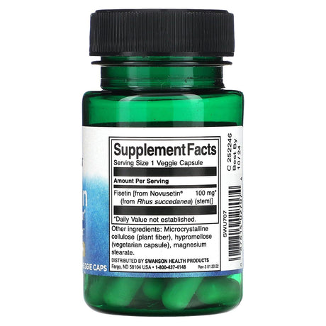 Swanson, Fisetin Novusetin, 100 mg, 30 Veggie Caps - Supply Center USA