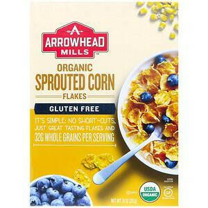 Arrowhead Mills, Organic Sprouted, Corn Flakes, Gluten Free, 10 oz (283 g) - HealthCentralUSA