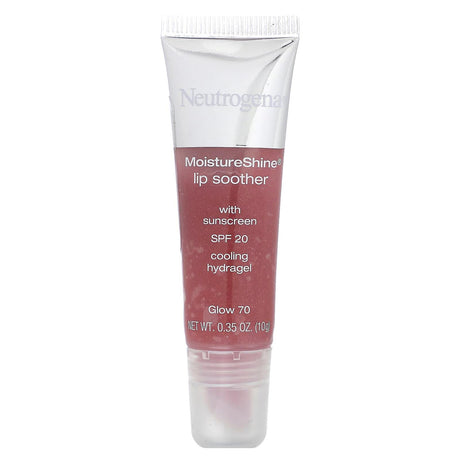 Neutrogena, MoistureShine Lip Soother, SPF 20, Gleam 40, 0.35 oz (10 g) - Supply Center USA