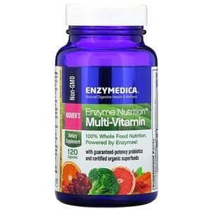 Enzymedica, Enzyme Nutrition Multi-Vitamin, Women's, 120 Capsules - Supply Center USA