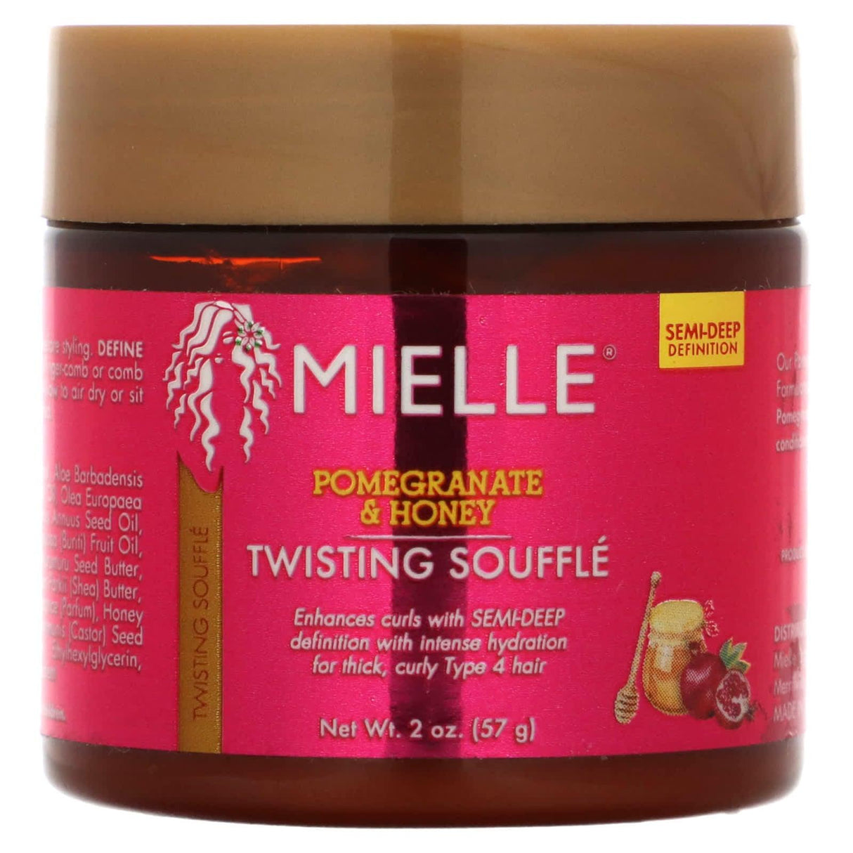 Mielle, Twisting Souffle, Pomegranate & Honey, 2 oz (57 g) - Supply Center USA