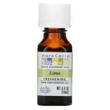 Aura Cacia, 100% Pure Essential Oil, Lime, .5 fl oz (15 ml) - Supply Center USA