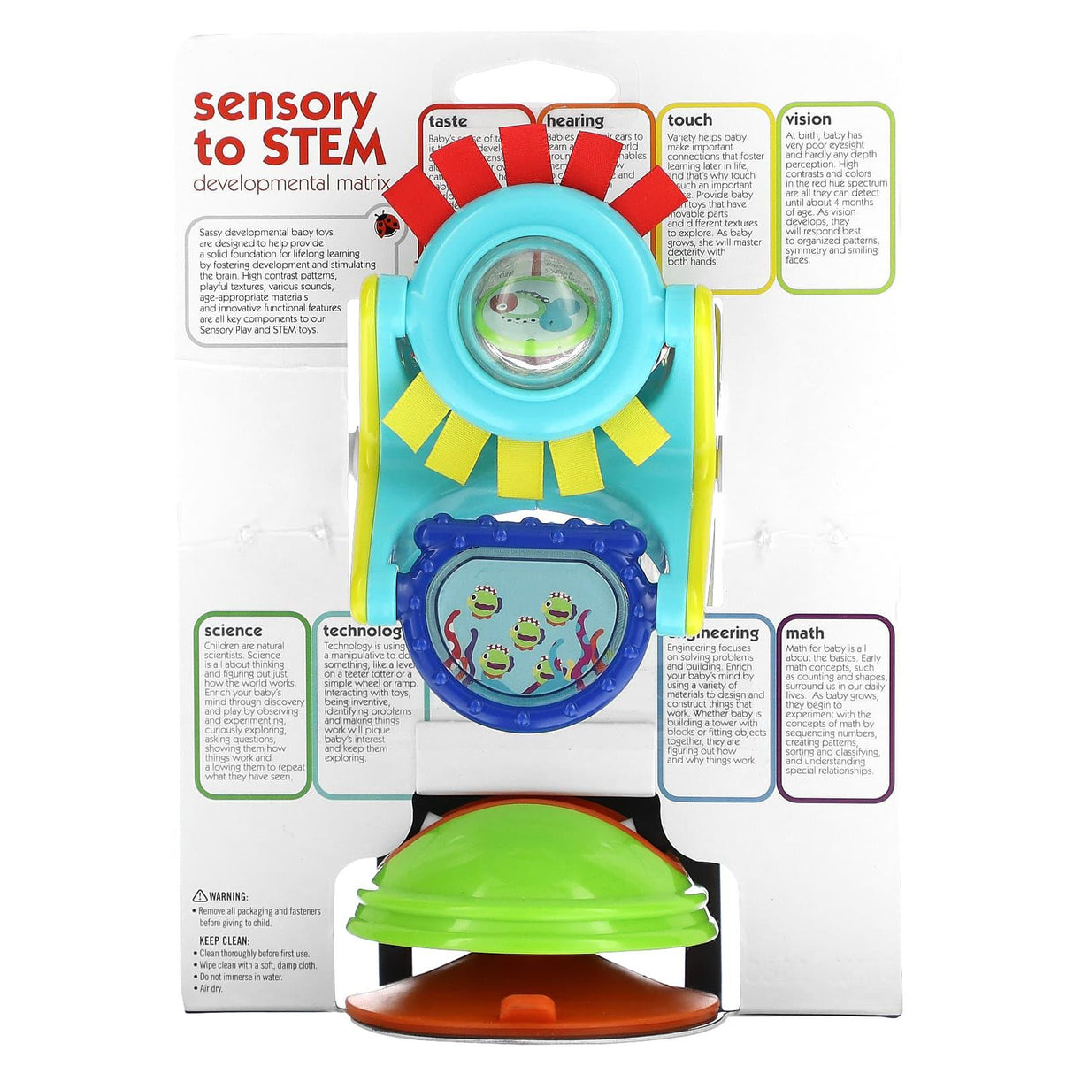 Sassy, Inspire The Senses, Fishy Fascination Station, 6 Month+, 1 Count - Supply Center USA