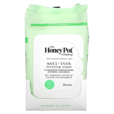 The Honey Pot Company, Anti-Itch Soothing Wipes , 30 Count - Supply Center USA