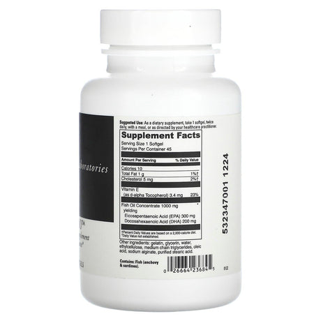 DaVinci Laboratories of Vermont, Omega-3 1000, 45 Enteric Coated Softgels - Supply Center USA