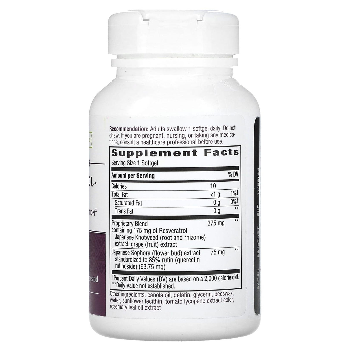 Nature's Way, Premium Blend Resveratrol Forte, 175 mg, 60 Softgels - Supply Center USA