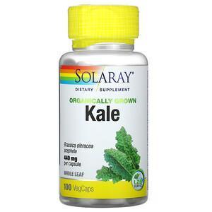 Solaray, Organically Grown Kale, 440 mg, 100 VegCaps - Supply Center USA