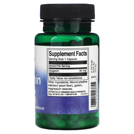 Swanson, Apigenin, 50 mg, 90 Capsules - Supply Center USA