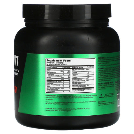 JYM Supplement Science, Pre JYM, High Performance Pre-Workout, Pineapple Strawberry, 1.1 lbs (520 g) - Supply Center USA