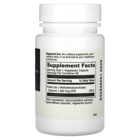 DaVinci Laboratories of Vermont, 5-MTHF , 1 mg, 60 Capsules - Supply Center USA