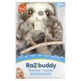 RaZbaby, Teether Holder, Detachable Teether, 0 Months+, Sloth, 1 Count - Supply Center USA