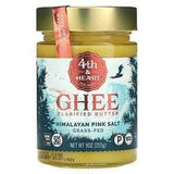 4th & Heart, Ghee Clarified Butter, Grass-Fed, Himalayan Pink Salt, 9 oz (225 g) - Supply Center USA