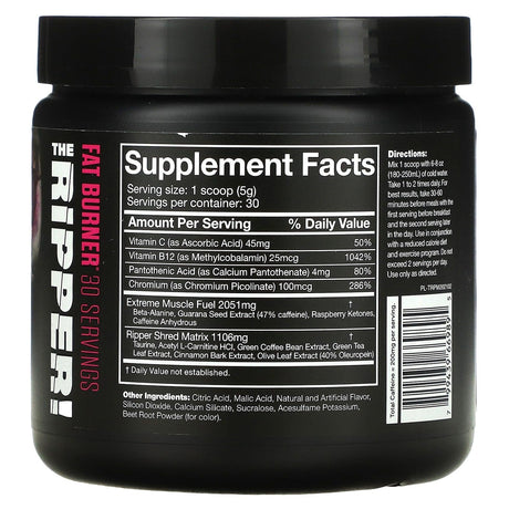 JNX Sports, The Ripper, Fat Burner, Pink Mango, 5.3 oz (150 g) - Supply Center USA