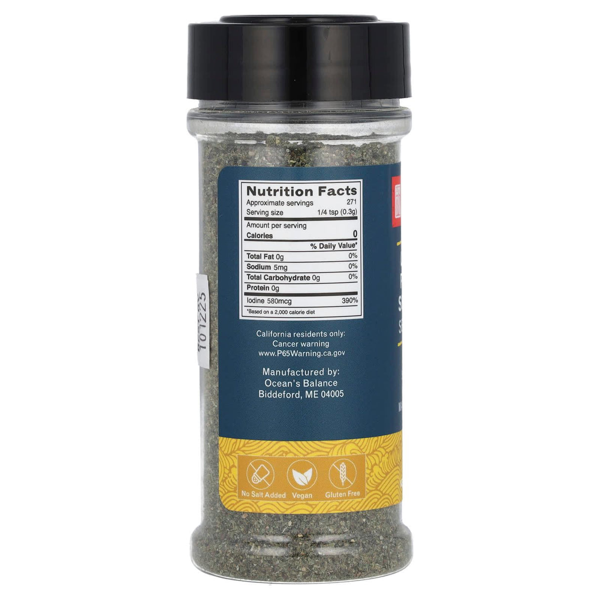 Ocean's Balance, Lemon Pepper Seaweed Seasoning, 3 oz (85 g) - Supply Center USA