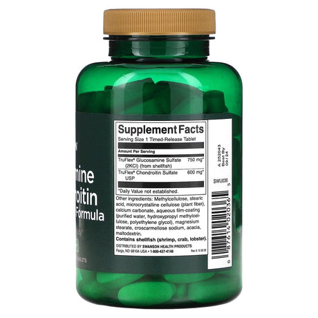 Swanson, Glucosamine & Chondroitin, 120 Tablets - Supply Center USA