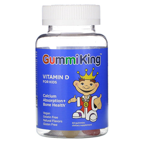 GummiKing, Vitamin D for Kids, 60 Gummies - Supply Center USA