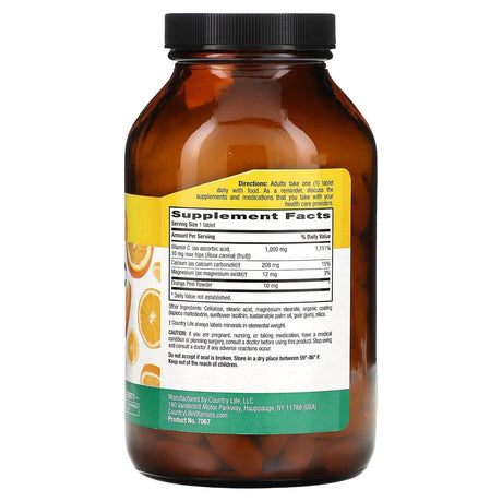 Country Life, Buffered Vitamin C Rescue, 1,000 mg, 200 Tablets - Supply Center USA