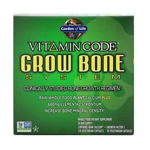 Garden of Life, Vitamin Code, Grow Bone System, 2 Part Program - Supply Center USA