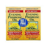 American Health, Royal Brittany, Evening Primrose Oil, 1300 mg, 2 Bottles, 60 Softgels Each - Supply Center USA