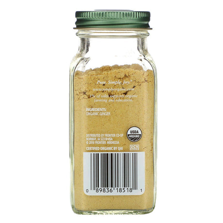 Simply Organic, Ginger, 1.64 oz (46 g) - Supply Center USA