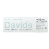 Davids Natural Toothpaste, Premium Natural Toothpaste, Peppermint + Charcoal, 5.25 oz (149 g) - Supply Center USA