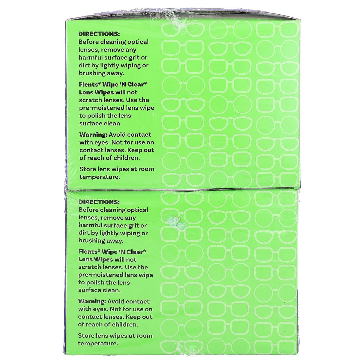 Flents, Wipe 'N Clear Lens Wipes, 75 Soft-Quilted Lens Wipes - Supply Center USA