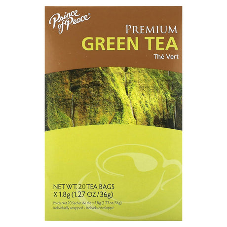 Prince of Peace, Premium Green Tea, 20 Tea Bags, 1.27 oz (36 g) - Supply Center USA