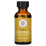 Pure Body Naturals, Organic Cold Pressed Castor Oil Kit, 1 fl oz (30 ml) - Supply Center USA