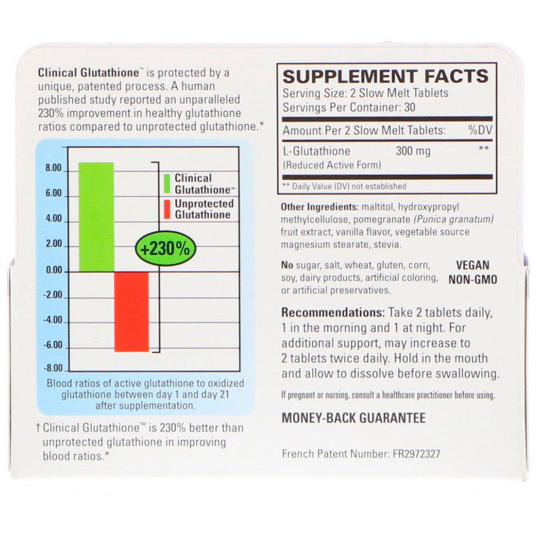 Terry Naturally, Clinical Glutathione, 60 Slow Melt Tablets - HealthCentralUSA