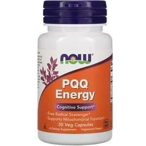 Now Foods, PQQ Energy, 20 mg, 30 Veg Capsules - Supply Center USA