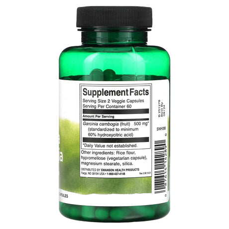 Swanson, Garcinia Cambogia, 250 mg, 120 Veggie Capsules - Supply Center USA