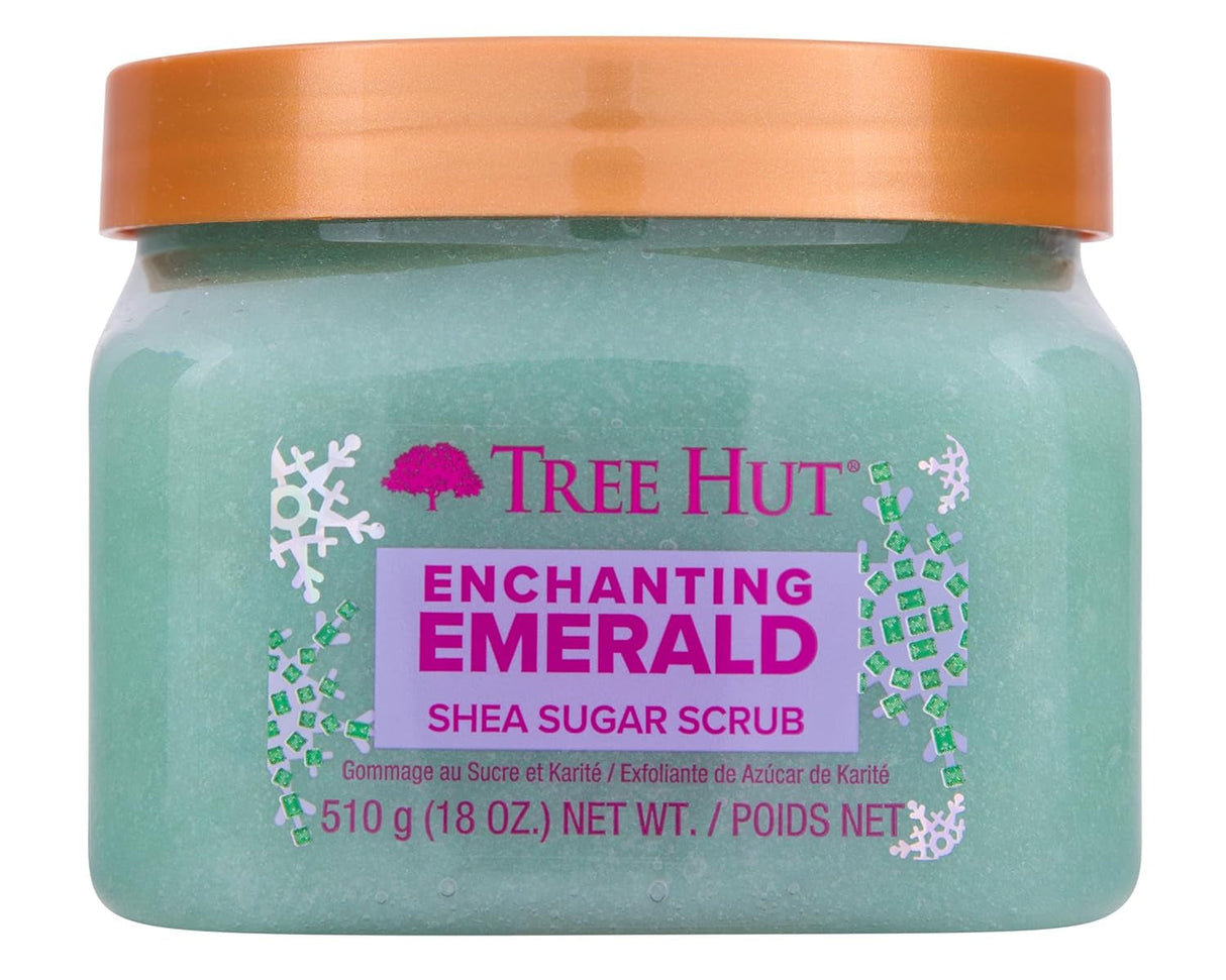 Tree Hut Blue Lagoon Shea Sugar Scrub | Exfoliating Body Scrub Removes Dead, Dry Skin for a Soft & Hydrated Feel | Nourishing Essential Body Care | 18 Fl Oz.