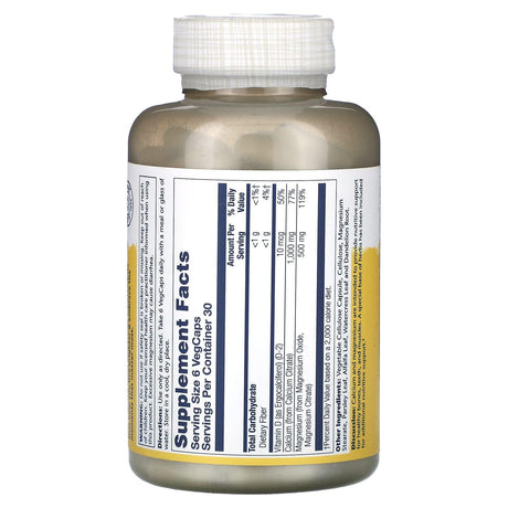 Solaray, Cal-Mag Citrate with Vitamin D2, 2:1 Ratio, 360 VegCaps - Supply Center USA