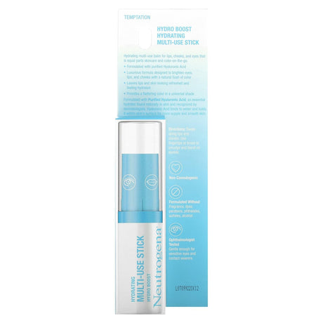 Neutrogena, Hydro Boost, Hydrating Multi-Use Stick, Temptation, 0.26 oz (7.5 g) - Supply Center USA