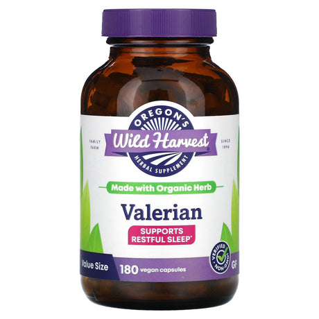 Oregons Wild Harvest, Valerian, 180 Vegan Capsules - Supply Center USA