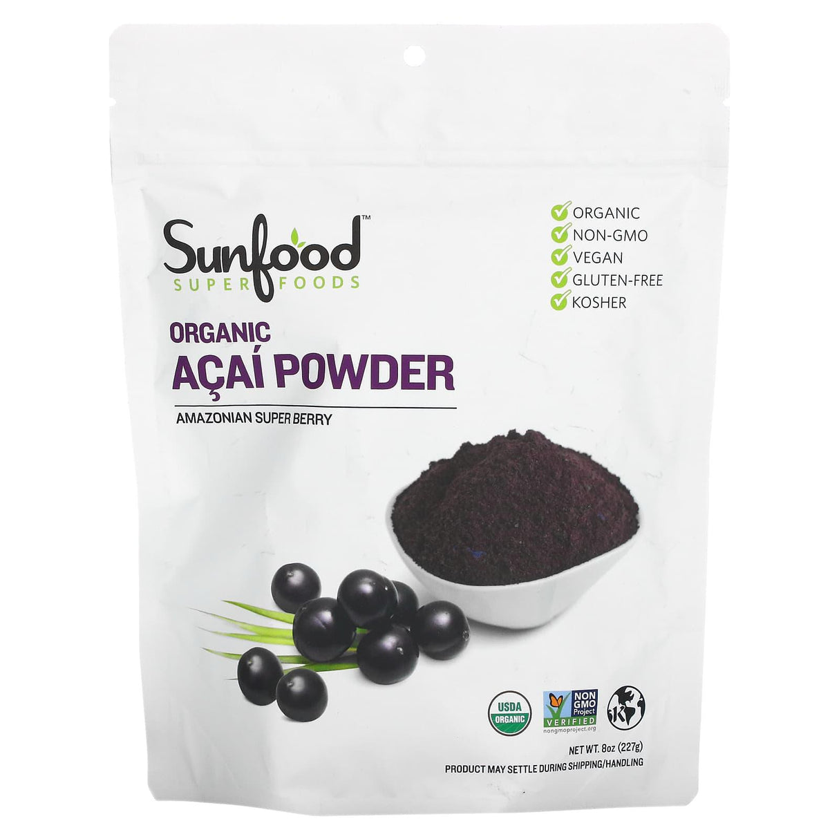 Sunfood, Organic Acai Powder, 4 oz (113 g) - Supply Center USA