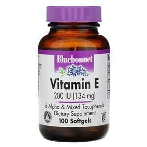 Bluebonnet Nutrition, Vitamin E, 200 IU, 100 Softgels - Supply Center USA