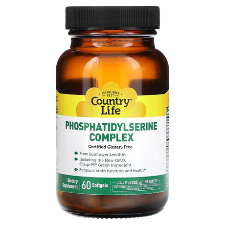 Country Life, Phosphatidylserine Complex, 60 Softgels - Supply Center USA