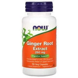 Now Foods, Ginger Root Extract, 250 mg, 90 Veg Capsules - Supply Center USA