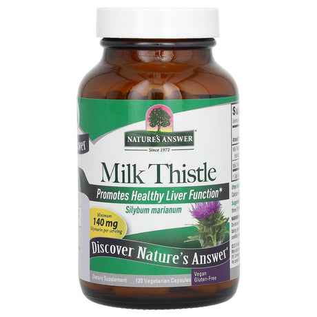 Nature's Answer, Milk Thistle, 140 mg, 120 Vegetarian Capsules - Supply Center USA