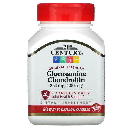 21st Century, Glucosamine / Chondroitin, Original Strength, 200 Easy to Swallow Capsules - Supply Center USA