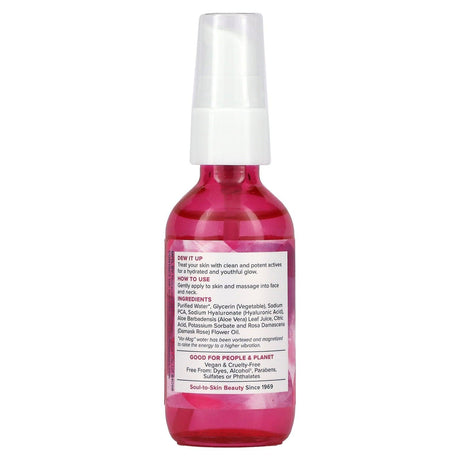 Heritage Store, Rosewater Serum with 1% HA, Dry to Combination Skin, 2 fl oz (59 ml) - Supply Center USA